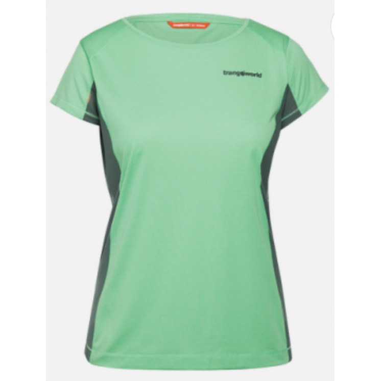 CAMISETA TRANGO RUENTE SUMMER GREEN/DARKEST SPRUCE MUJER