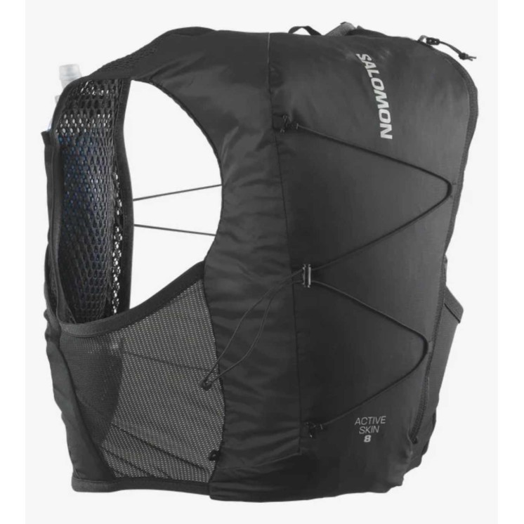 MOCHILA SALOMON ACTIVE SKIN 8 SET BLACK/METAL
