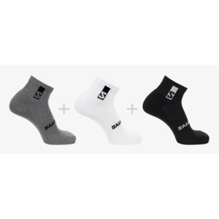 CALCETINES SALOMON EVERYDAY ANKLE 3-PACK NEGRO/BLANCO/GRIS