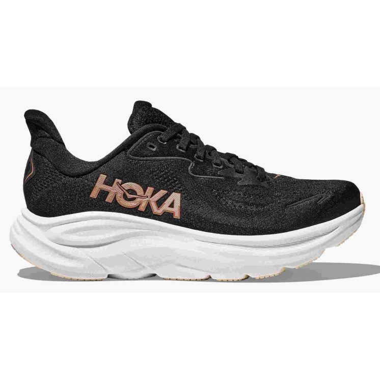 ZAPATILLA HOKA W CLIFTON 10 BLACK/ROSE GOLD MUJER