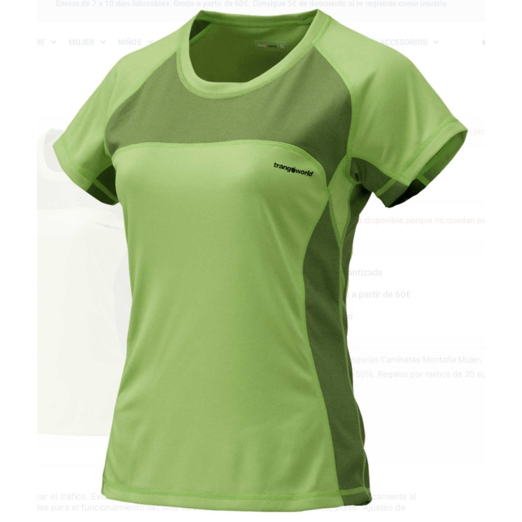 CAMISETA TRANGOWORLD GIRMA VERDE MUJER