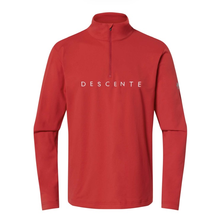 POLO DESCENTE DW5FLT01MRD00 CHEST LOGO T-NECK HOMBRE
