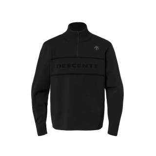 JERSEY DESCENTE DW5FST84UBK00 HALF ZIP LOGO NEGRO HOMBRE