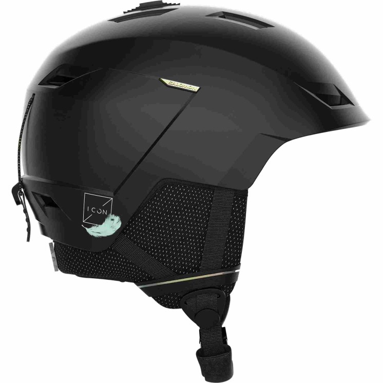 CASCO SALOMON ICON LT NEGRO MUJER