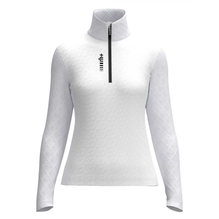 JERSEY ZERORH+ TWIST HALF ZIP BLANCO MUJER