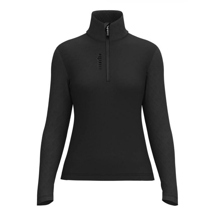 JERSEY ZERORH+ TWIST HALF ZIP NEGRO MUJER
