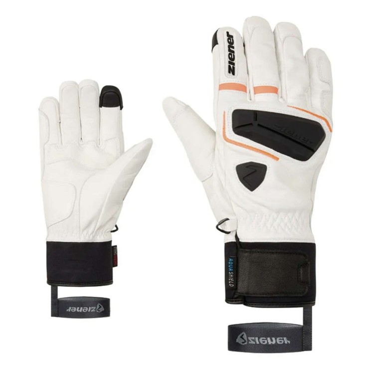 GUANTES ZIENER GALF-Z AS PR TOUCH BLANCO HOMBRE