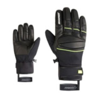 GUANTES ZIENER GOMIN-Z AS NEGRO/LIMA HOMBRE