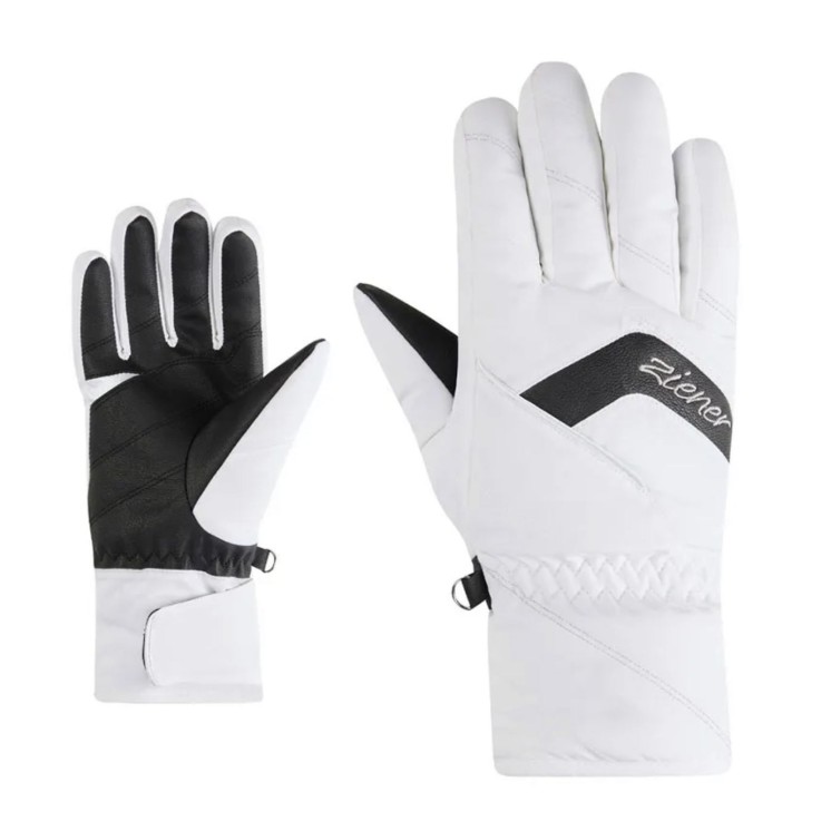 GUANTES ZIENER KARION-Z AS BLANCO MUJER