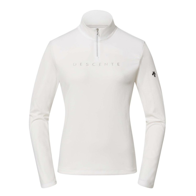 POLO DESCENTE DW5FLT01LWH00 CHEST LOGO T-NECK BLANCO MUJER