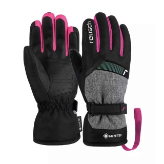 GUANTES REUSCH FLASH GRIS/NEGRO/ROSA JUNIOR