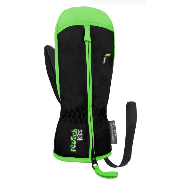 GUANTES REUSCH BEN MITTEN NEGRO/VERDE JUNIOR