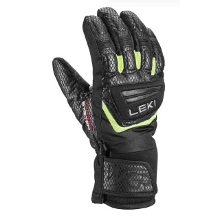 GUANTES LEKI WCR TEAM 3D BLACKLIGHT/ICE-LEMON JUNIOR