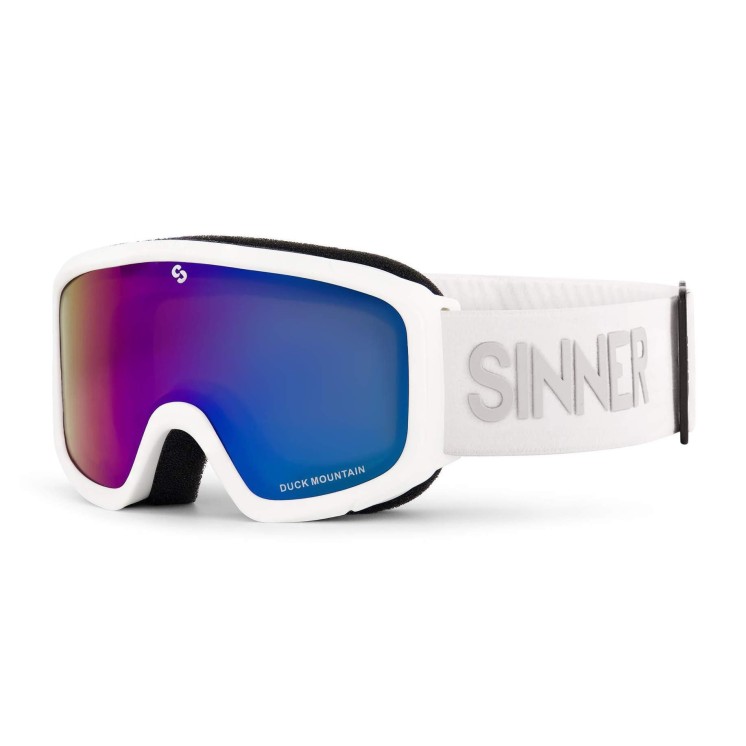 GAFAS SINNER DUCK MOUNTAIN MATE WHITE-D FL GREEN MIRROR CAT 3º