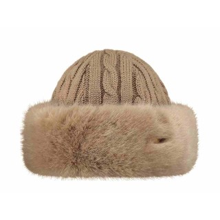 GORRO BARTS FUR CABLE BANDHAT GRIS MUJER