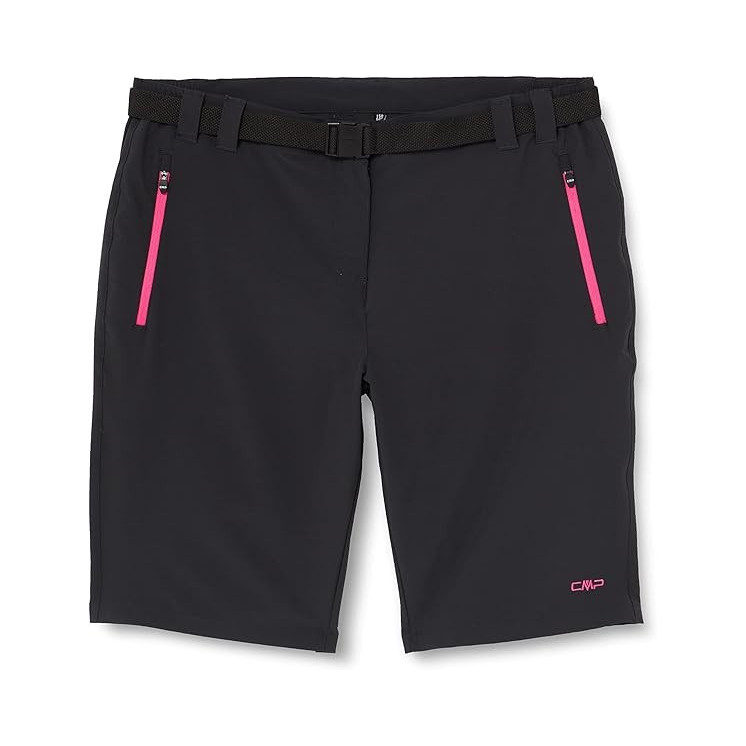 BERMUDA ELÁSTICA CMP 3T51146 NEGRO / GRIS MUJER
