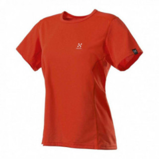 CAMISETA HAGLÖFS B Q TEE ROJO MUJER.